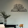 Wallity Culture Flower Escultura de pared en Negro